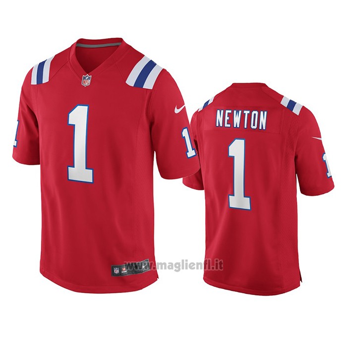 Maglia NFL Game New England Patriots Cam Newton Rosso